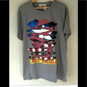 Marvel Red Skull T-Shirt Size Large